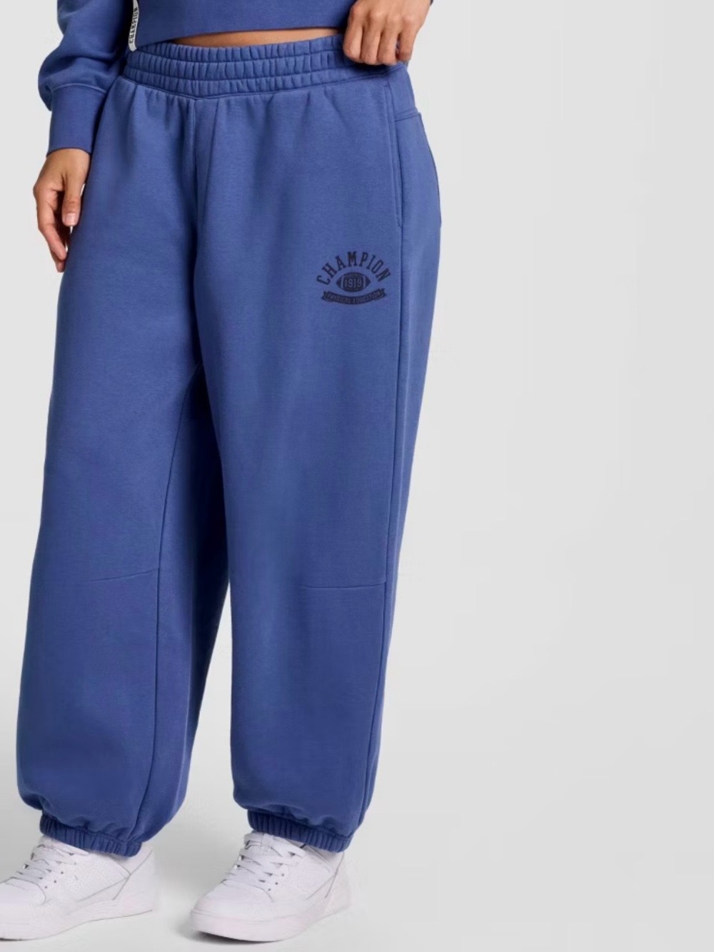 Champion Rec Center Balloon Jogger Pants Blue Fleece — Women's, NWT, Size XS